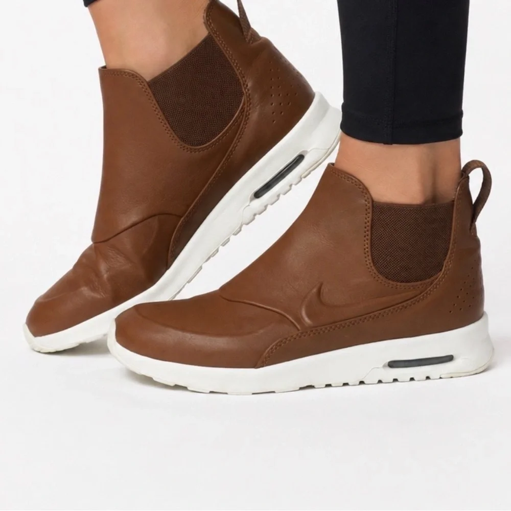 Women's Brown Slip-On Athletic Nike Sneakers
